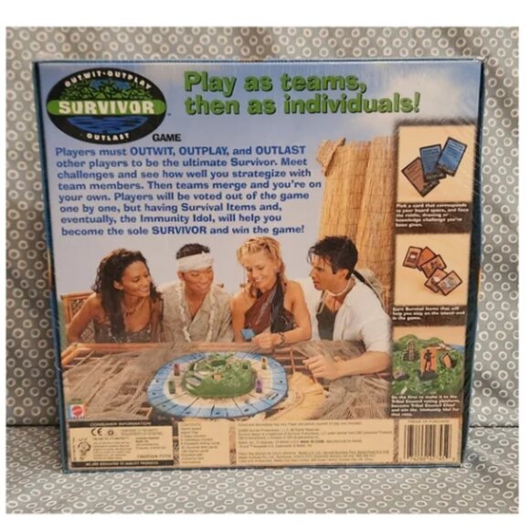Mattel Survivor Board Game NEW Sealed Package 2000 - Picture 2 of 5